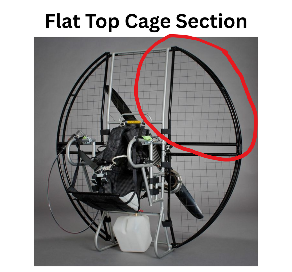 Flat Top Paramotor Cage Section